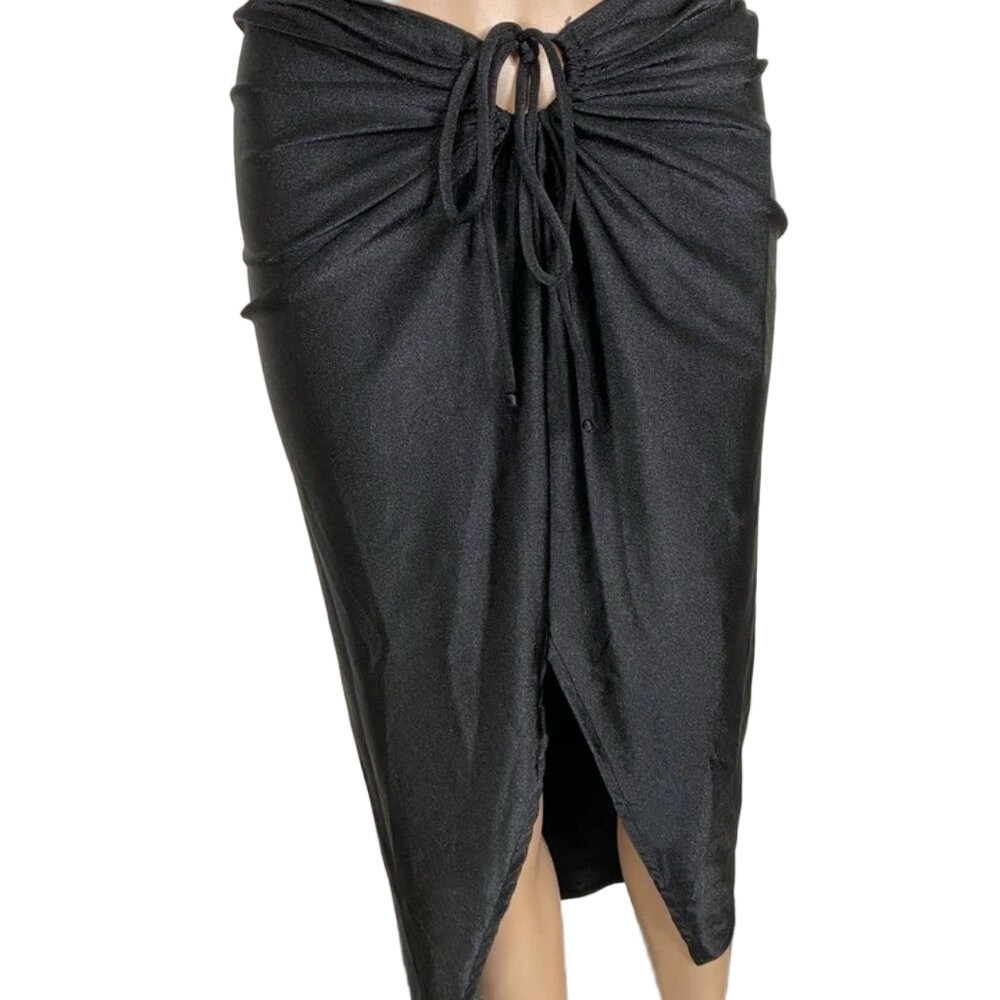 Adriana Degreas Women's Cover-Up Skirt Size P/S | Timeless Pereo Gathered Front